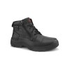 TSF Genuine Leather Zip Police Boots For Men (9405-BLK)